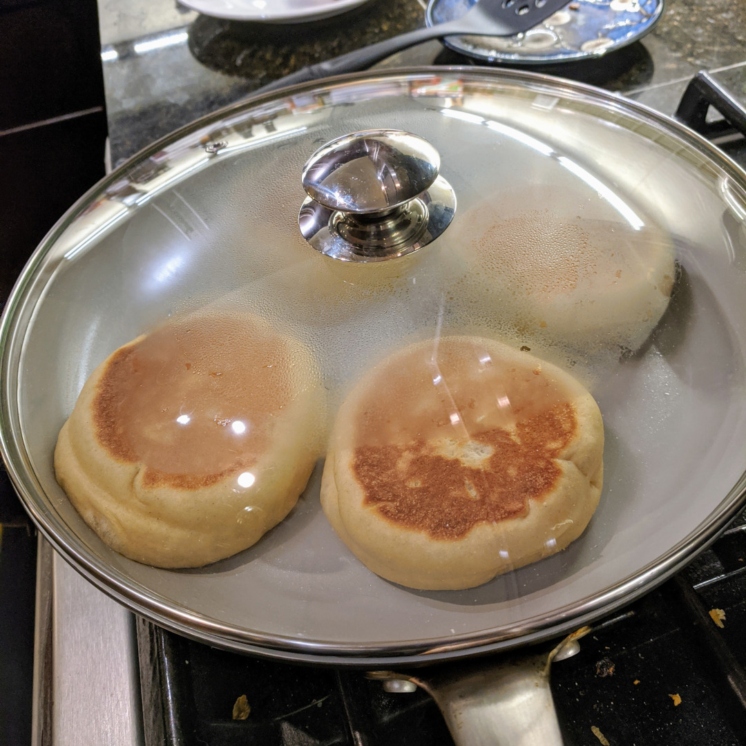 Korean honey bread baking(?) on the stove top